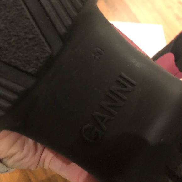 GANNI City recycled rubber Chelsea boots size 40 NIB - Picture 5 of 10